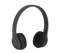 Acouto P47 BT Auriculares Reducción de Ruido Auriculares Plegado para Amantes de la Música Deportiva Mujeres Memen Memory 32GB Up Admite Archivos Música CAN CANCIONES Mp3 Gran Litio de 400 MAh (BLACK)