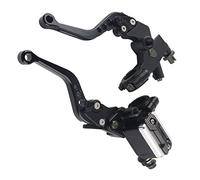 Acouto Palancas del Cilindro Maestro del Embrague del Freno de la Motocicleta, Aluminio CNC, Diseño Ajustable, Depósito de Líquido, Ajuste Universal para la Mayoría de las Motocicletas de 7/8 Pulgadas