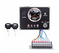 Acouto Panel Tacómetro para Barcos, Medidor de RPM Marino con Alta Precisión, Función de Alarma de 0-3000 RPM para Yates, Barcos, Lanchas Rápidas (Esfera negra CX9601-3K)