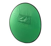Acouto Pantalla de Fondo Plegable de Doble Cara Verde Redondo de 142 Cm para la Transmisión de Videos en Vivo de Fondo Redondo de Videoconde Verde hasta Fácil Reflectante. No Es Rápido e Instalar