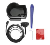 Acouto Pantalla HUD para Automóvil Negra Multifunción Modo Dual OBD GPS HUD Medidor para OBD II Auto Compacto Más y Más Rico y Dual Datos Duales Suaves Modo GPS para Automóvil para Vehículo para