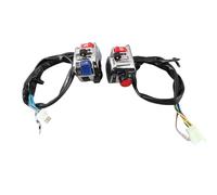 Acouto Par de Bocina de Manillar de Motocicleta de 7/8 Pulgadas, Control de Arranque de Luz de Giro, Lado Blanco y Interruptor de Control de Manillar, Interruptor de de Motocicleta (WHITE)