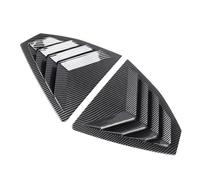 Acouto Par de Cubiertas Decorativas para Persiana de Ventana Trasera, Decoración de Fibra de Carbono a Prueba de Impactos para STI VB 2022 y Posteriores STI y Si la Cubierta de Moldura de Persiana