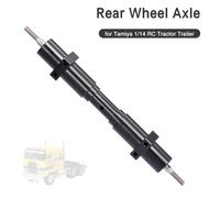 Acouto para 1/14 RC Tractor Camión Remolque 140 Mm Eje de Rueda Trasera Transmisión Metálica sin Motor Marco del Eje Cepillado Marcas Hechas a sí Mismo y • Remolque de Superficie It 45671 DIY