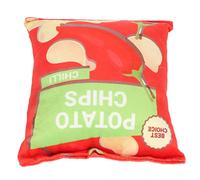 Acouto Patatas Fritas de Juguete de Peluche para Perros con Sonajero Incorporado, Bolsa de Refrigerios Chirriantes, Juguete para Perros para Cachorros, Cordero. Enrolla a Tu Mascota y el Patatas