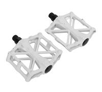 Acouto Pedals sin Resbalones Ligeros de Montaña de Montaña Aluminio Pedals de Aluminio y la Luz de Aleación Que Gira Tiene y Rodamientos de Rodamientos. Más Tiempo la eficiencia. de Uñas (White)