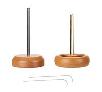 Acouto Peel de Giro de Perlas de Madera para la Producción de Joyas, Perlas de Múltiples Entradas para de Cadena de Semillas, Velocidad y Conveniencia para Amantes