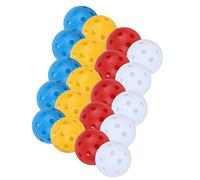 Acouto Pelotas de para Practicar, Pelotas Huecas de Plástico, de Entrenamiento Ligeras, Paquete de 20 para Uso en Interiores y Exteriores para Atletas