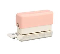 Acouto Perforadora de Papel de 6 Orificios, Perforadora de Planificador Manual de ABS, Perforadoras de 2 Hojas, Orificios de 5,5 Mm, Profundidad de 7 Mm, para Recargas A5 B5 A4, Usuarios de (PINK)