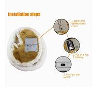 Acouto Perro Durmiendo Realista, Juguete, Perro Que Respira, Muñeco de Peluche con Estera, Juguetes de Peluche para Niños, Adorno para el Hogar, Muñeca de Lo Bueno Es Premium 1 Tiene un Material