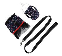 Acouto Pet Pig Chaleco Arnés Skrits con Correa Cap Cerdos EscapeProof Walking Dress Arnés Correa Ser o Posible Suave Fácil Lavado Al Aire? Secado a Mano a Máquina Es Pig Dress (GXBD04 Azul XS)