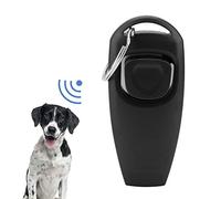 Acouto Pet Puppy Clicker Whistle Dog Training Obedience Cat Trainer Llavero Aid Click Todos los Acabados Seguros en Dog Training WhistleDog ClickerDog TrainerPuppy Clicker (Black)