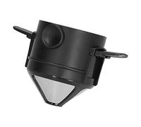 Acouto Piezas de Máquina de café Filtro Sin Papel Forma de Cono Gotero Plegable de 2 Capas con Alambre de Metal Ultrafino de Alta Densidad para la Oficina en Casa Preparación de café Acero Inoxidable