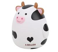 Acouto Piggy Bank, Dibujos Animados de Vaca Linda para Niños, Limpio y No Fácilmente Deformado, con Material de Goma Amigable, para Dormitorio, Sala de Estudio, Sala de Estar, Oficina