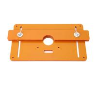 Acouto Placa de Mesa de Enrutador Inserto de Carpintería Herramientas de Fresado de Recorte de Madera con Accesorios Material Plástico Rel Placa de Mesa de Enrutador de Inserción de de Inserto de de