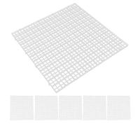 Acouto Placa de Rejilla de Aislamiento de Fondo de Tanque de Peces de Acuario de 6 Piezas con Diseño de Empalme Combinado para Bloquear Materiales de Filtro y Aislar Peces (30 * 30CM)