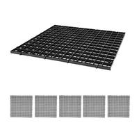 Acouto Placa de Rejilla de Aislamiento de Fondo de Tanque de Peces de Acuario de 6 Piezas con Diseño de Empalme Combinado para Bloquear Materiales de Filtro y Aislar Peces (30 * 30CM)