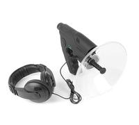 Acouto Plato Colector de Sonido Parabólico Monocular 8X con Amplificador de Sonido para Auriculares Dispositivo de Escucha para Observación y Escucha de Aves a Larga Distancia Dispositivo de de Aves