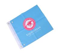 Acouto Pongee de Poliéster del Arnés de Caballos, Banderas de Señal de 2 Paquetes, Livianos para Lunes y Banderas de Entrenamiento de Caballos, de Entrenamiento de (Blue)