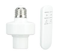 Acouto Portalámparas con Control Remoto E27, Portalámparas con Control Remoto, Kit de Interruptor de Luz Inalámbrico para Habitación de bebé, Dormitorio, Oficina, ático, Garaje, (220V)