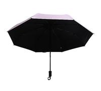 Acouto Protección de Acero para Paraguas Plegable para Días Soleados y Lluviosos para un Paraguas de Goma Negra Sostenible para Viajes y Viajes, 55 * 8K (55 * 8k)