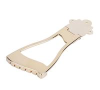Acouto Puente Cordal Dorado para Jazz Hueco Archtop Guitarra Accesorios para Instrumentos Musicales Tiene Alto y Uso Alto Puente CordalColaArchtop CordalPuente de Metal