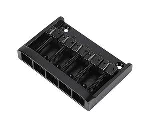 Acouto Puente de bajo Eléctrico de 5 Cuerdas de Calidad de Metal, Accesorio de Repuesto Anticorrosión Duradera, Puente de bajo, Cola de de bajo, de bajo Eléctrico, 5 Puentes de BajoMetal (BLACK)