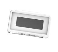 Acouto Puerta del teléfono con ducha giratoria de 360 grados, material ABS, funda montada en la pared para la organización del baño, gran capacidad de almacenamiento (WHITE)