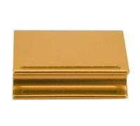 Acouto Pulidora de Bordes de Cuero de Aleación de Aluminio, Herramienta Eficiente para Recortar Artesanías de Cuero con Múltiples Colores para Cinturones y Sillas de Montar, 5 Opciones (GOLD)
