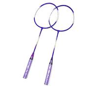 Acouto Raqueta de Bádminton 2 Jugadores Juego de Raquetas de Bádminton de Aleación de Hierro con Dividido Súper Ligero para Niños Principiantes Rojo Disfrute con su Familia Super Badminton 2 Your