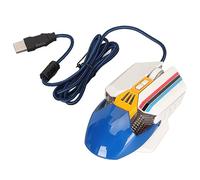 Acouto Ratón Ergonómico con Cable RGB Retroiluminado dpi 7 Teclas Programables para Juegos Oficina Estudio Amarillo 2400 4800 Puede a Través de Ratón con CableRatón para JuegosRatón de OficinaRatón