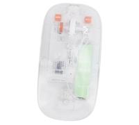 Acouto Ratón Inalámbrico Transparente con Receptor USB 2.4G 3 dpi Ajustable Ratón de Computadora para PC El Controlador Blanco Transparente Requiere Receptor, Pero Se Reproduce INALÁMBRICO, lo Que