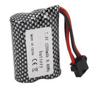 Acouto RC Batería de Litio 7.4V 1200mAh 8.88Wh con SM -5p Enchufe la Vida útil Liviana para los Autos RC Rastreador y Compacto el Diseño Bat Batería de Litio Lipo Bitray7.4v Lipo