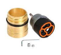 Acouto Reemplazo de Válvula de Cartucho RP50587 para Ducha Grifo de Lavabo de Cocina de una Sola Manija con Tuerca de capó RP51503 Válvula de Cartucho de Fabricación única Más Adecuada Reemplazo de