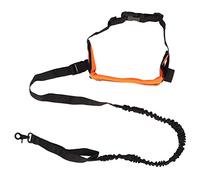 Acouto Reflectante, Que Correa con Absorción de Choque para Caminar, Bolso de Cinturón de Lino para Perros con Manos Libres para Trotar, para Dueños de Activos, Material Duradero (Orange)