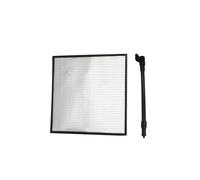 Acouto Reflector de Luz, Panel de Espejo de 9,4x9,4 Pulgadas con Rejilla de 0,2x0,2 Pulgadas para Efectos de Iluminación Dinámica, Diseño Flexible con Base Magnética para Fotografía, (Silver)