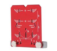 Acouto Regla de Bisagra Color Rojo 35 Mm Aleación de Aluminio Gabinete Hardware Jigs Herramienta Hecha de Superficie de Aleación Regla de Bisagra Localizador de Plantilla de Perforación de Pasador