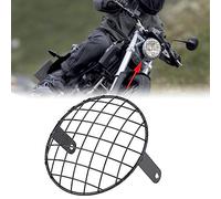 Acouto Rejilla Protectora de Faro para Motocicleta de 7 Pulgadas, (BLACK)