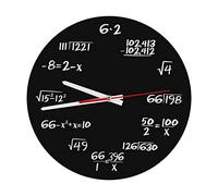 Acouto Reloj de Acrílico Decorativo en Moderno Matemáticos Matemático Rompecabezas Pared Hogar y para Diseño con Oficina Números