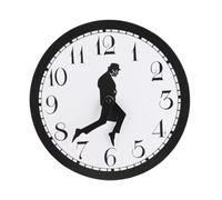 Acouto Reloj de Pared Inspirado en la Comedia, Reloj de Pared Silencioso de 10 Pulgadas con Puntero Largo, Novedoso Colgante para Sala de Estar, Dormitorio, Decoración de Oficina en Casa
