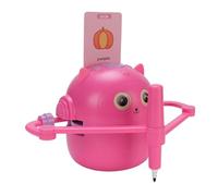 Acouto Robot de Dibujo Inteligente, Máquina de Dibujo Interactiva Educativa, Juguete de Aprendizaje de Pintura con 2 Bolígrafos, 100 Hojas, Tarjetas, Tiempo de Juego, un Robot Que Aprende,