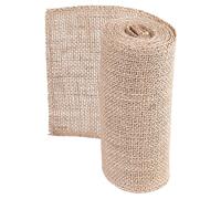 Acouto Rollo de Cinta de Arpillera, Tela de Arpillera de Yute Natural, 5 Cm X 300 Cm, Cortada a Medida para Decoración de Bodas, Navidad, Marcos para Sillas, Diseño de Mesa, Fabricación de Coronas y