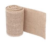 Acouto Rollo de Cinta de Arpillera, Tela de Arpillera de Yute Natural, 5 Cm X 300 Cm, Cortada a Medida para Decoración de Bodas, Navidad, Marcos para Sillas, Diseño de Mesa, Fabricación de Coronas y