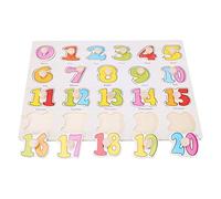 Acouto Rompecabezas de Madera con Perilla, Juguete Educativo para Niños, Colores Brillantes, Desarrolla Habilidades Cognitivas, para el Aprendizaje Temprano y la Interacción Entre e Hijos (#01)