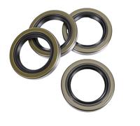 Acouto Rueda del Cubo del Eje del Remolque Sellos de Grasa de la Rueda del Cubo del Eje del Remolque, Sello de Grasa de Goma y Metal para Ejes de Lubricante EZ de 3500 Libras con Pasadores de Chaveta