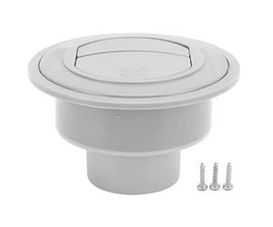 Acouto Salida de Acondicionamiento 100/76/47 Mm ABS Redondo Gris para RV Barco Autobús Coche RV Barco y Práctica Salida de Acondicionamiento A/C VentBus VentDash Rejilla de Ventilación del Tablero