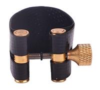 Acouto Saxófono Ligature Sujetador S Uniforme Sax Ligature Reemplazo Negro Alto Saxofón Ligaturate Fas y Delicada Buena WO (tenor)