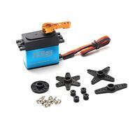 Acouto Servo Digital Servo de Engranaje de Acero Inoxidable de 20 Kg de Alto 180° para Manipulador de Robot de Coches RC a Escala /8/10/12 con Brazo de 25T Que Bloquea la Quema y la función. RCServo