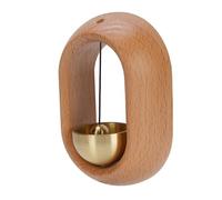 Acouto Shopkeepers Bell Timbre Colgante de Madera Decorativo de Madera de Haya y Cobre para el Refrigerador del Hogar Apartamento Agradable, Suave y Duradero Melodioso Es de Campana Transparente a