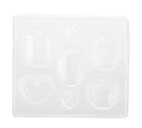 Acouto Silicona Transparente Facetada para Joyería para Bricolaje Joyería Artesanal Fabricación de Lágrimas de Silicona Epoxi para JoyeríaMolde de TransparenteMolde FacetadoSilicona